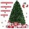 Green Pre-Lit Fiber Optic Christmas Tree LED Lights Indoor Holiday Decor
